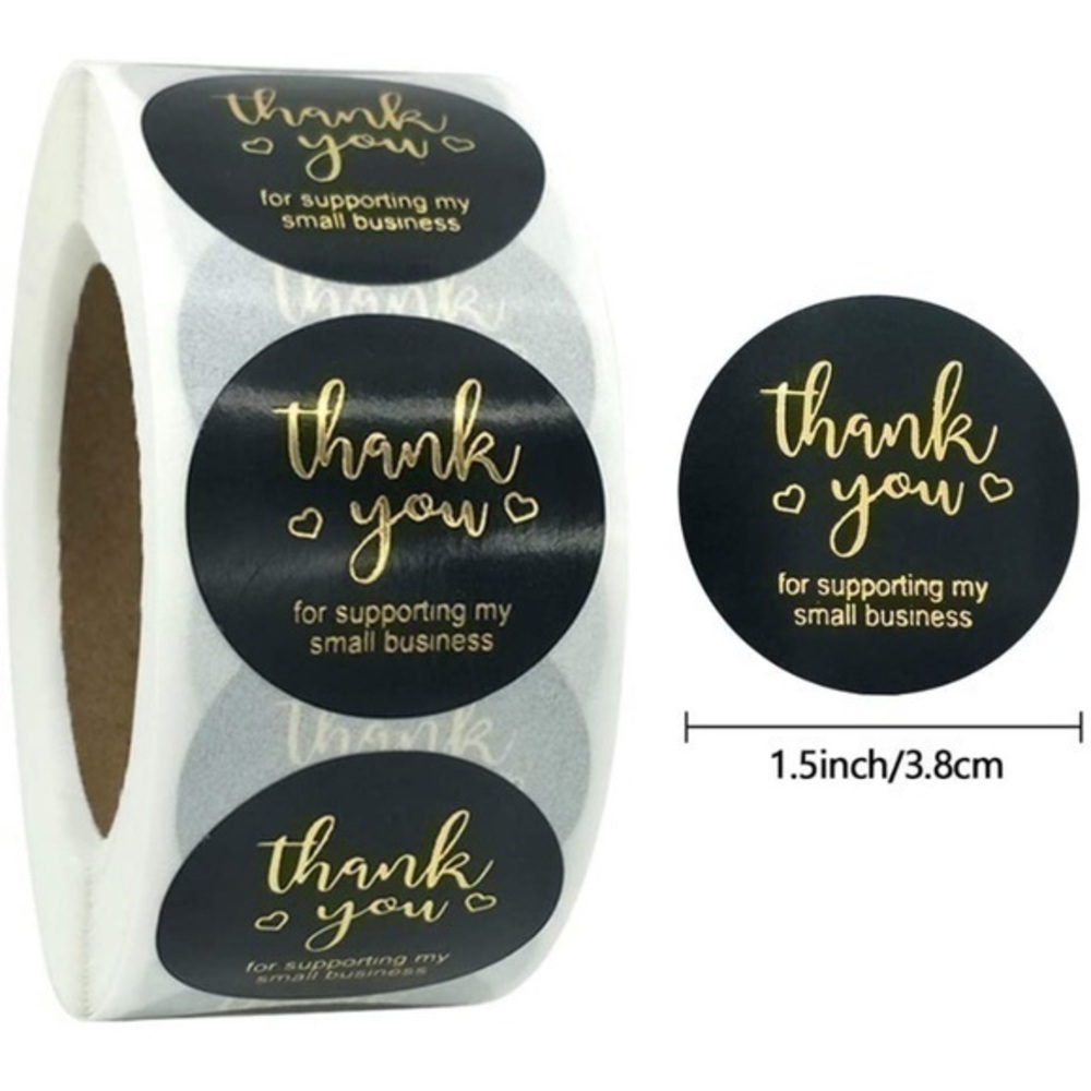 150- 1.5inch Thank You Sticker​